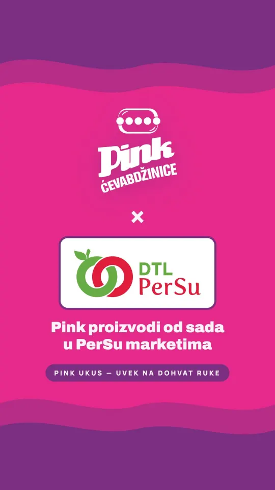Pink ćevapi u korpi u DTL PerSu marketu